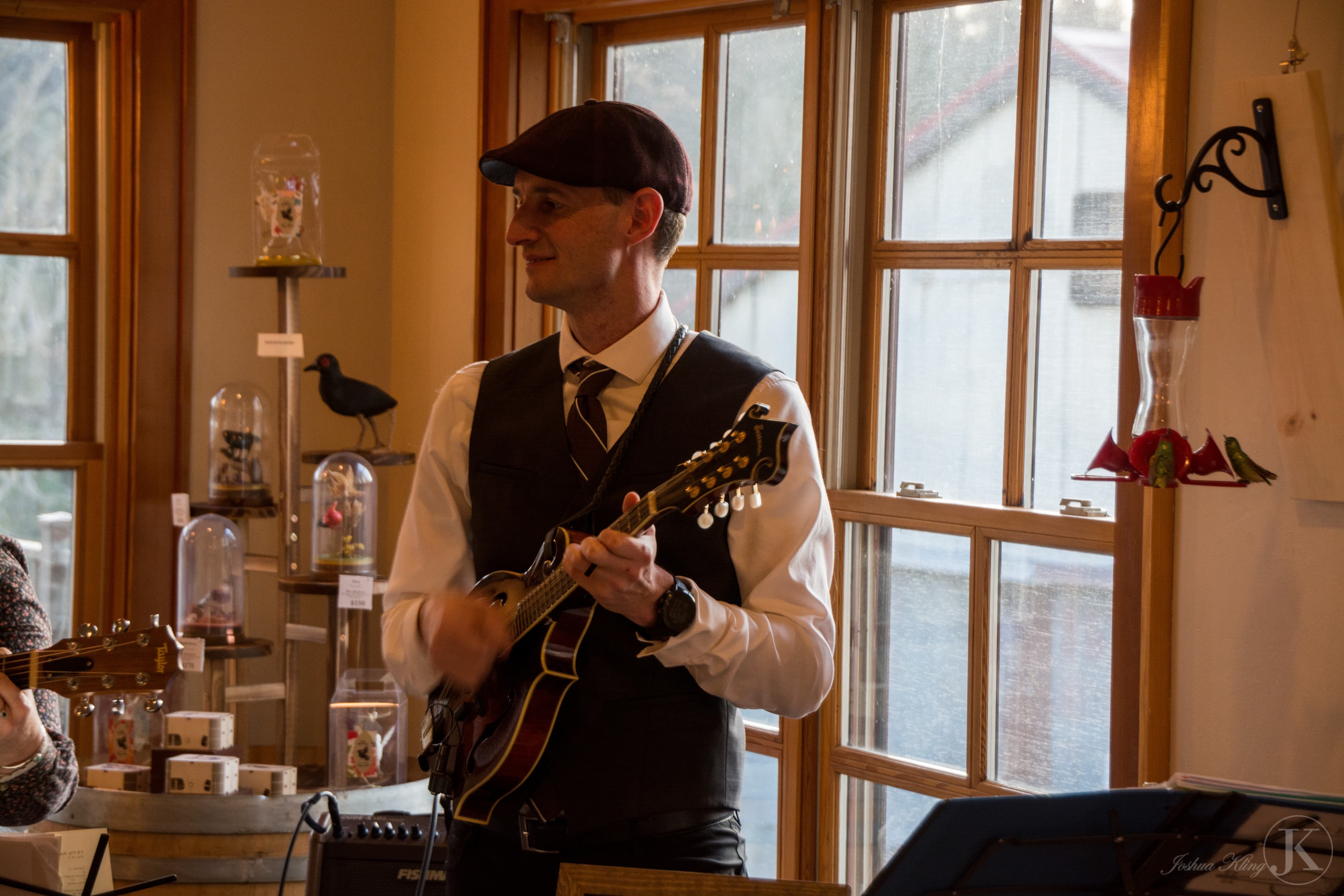 Josh on mandolin